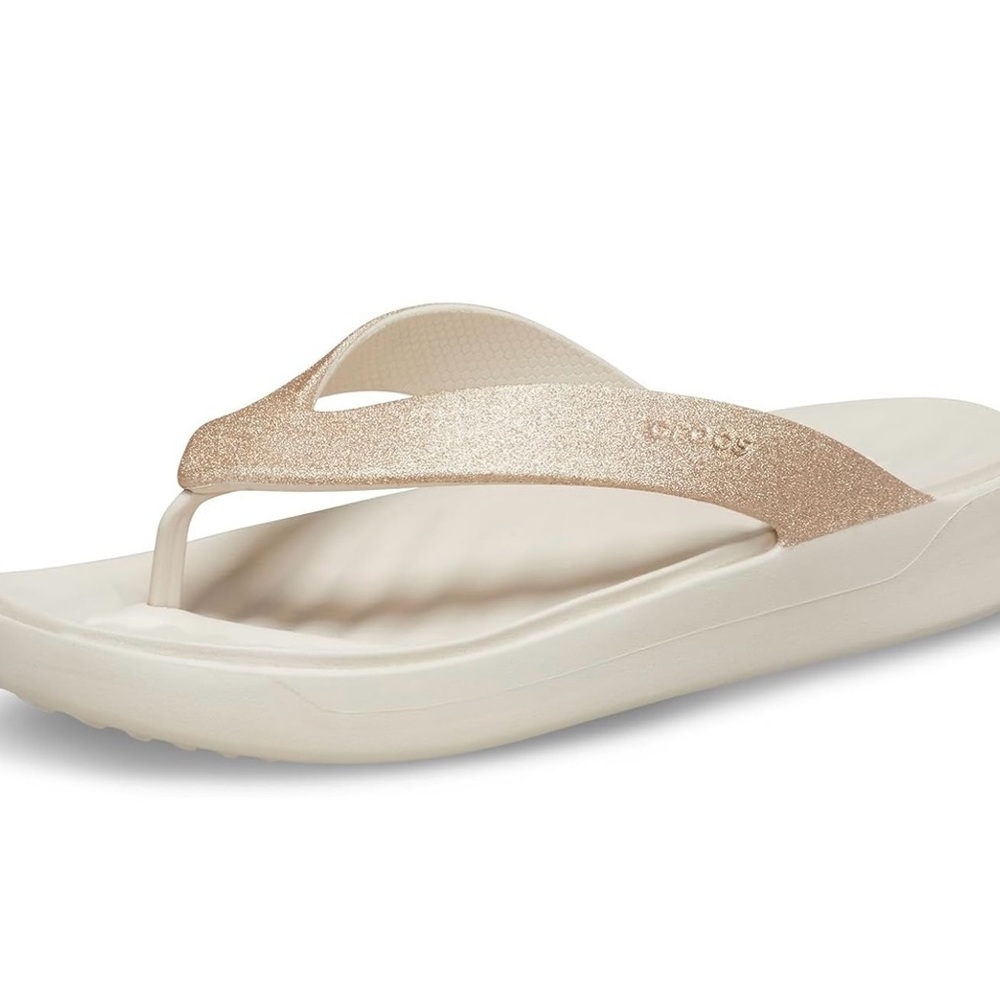 CROCS Women's Rose Gold Sandals Size 9 EUC - Picture 6 of 9